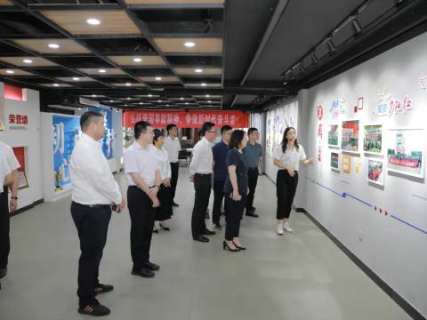 团省委副书记张迎春来mg不朽情缘集团调研共青团事情