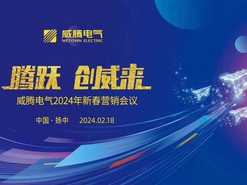 腾跃 创威来|mg不朽情缘电气2024年新春营销盛典盛大召开